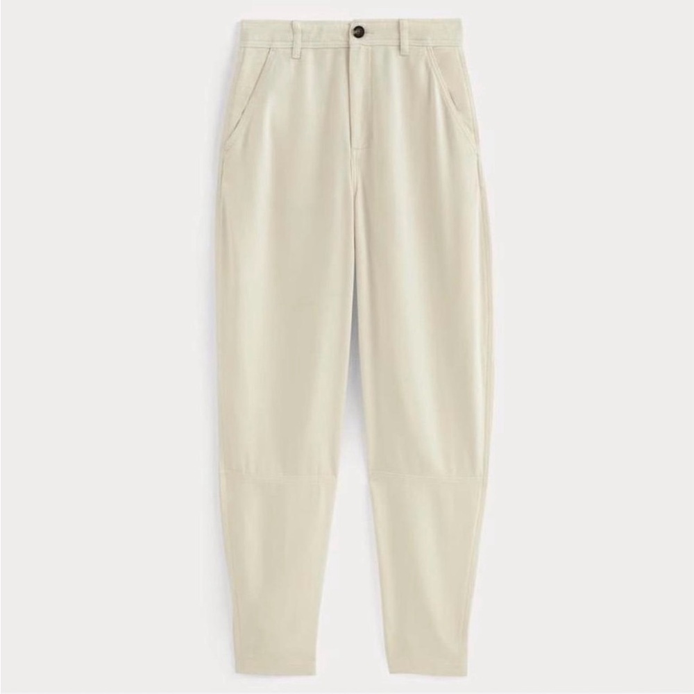 Everlane Tencel Relaxed Tapered Chino in Bone White size 8